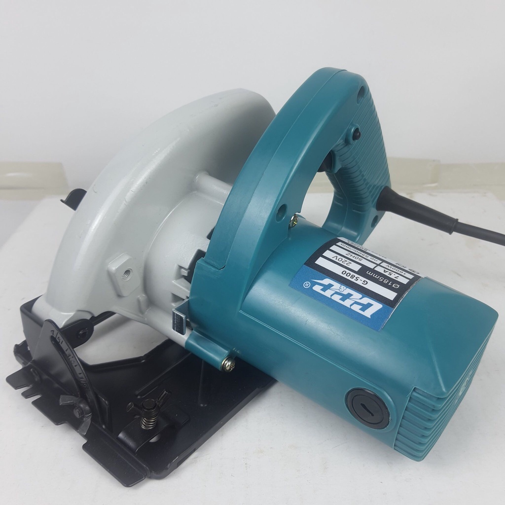 Máy cắt gỗ cầm tay 5800, máy cưa gỗ mini chính hãng GGG lưỡi 185mm, công suất lớn 1600W, tặng kèm 1 lưỡi