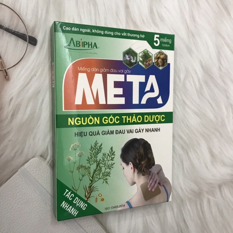 Miếng dán Meta giam đau vai gáy đau chân ,cột sống xương khớp hiệu quả