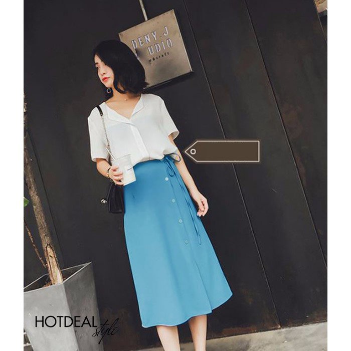 Chân Váy Nữ ❣️𝑭𝒓𝒆𝒆𝒔𝒉𝒊𝒑❣️ Chân Váy Anie Phối Nút Fashion - Hàng thiết kế phom chuẩn đẹp