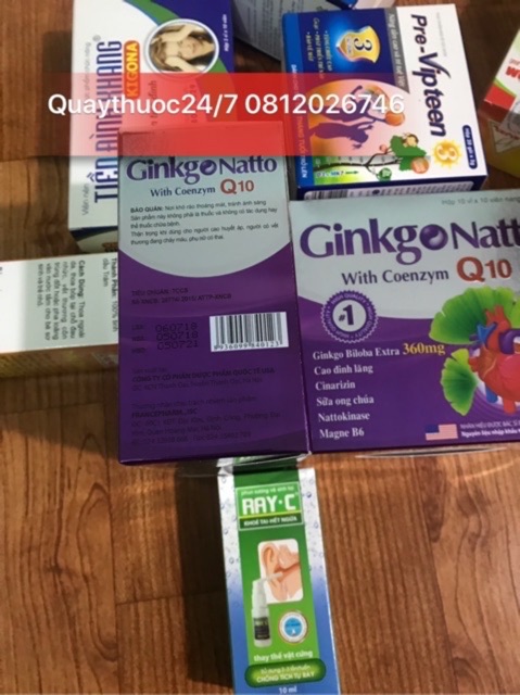 GINKGO NATTO COENZYME Q10,TĂNG LƯU THÔNG TUẦN HOÀN NÃO