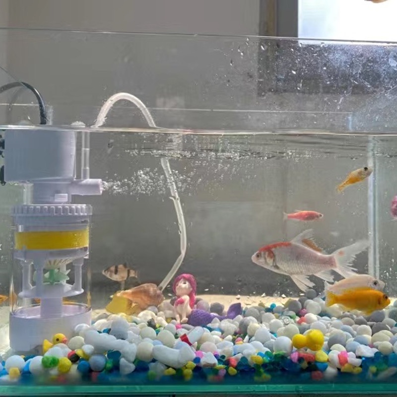 Máy bơm nước sục khí oxy hồ cá có bộ lọc bên trong 4/ 10/ 20W tạo sóng dạng chìm hoạt động yên tĩnh phiên bản nâng cấp