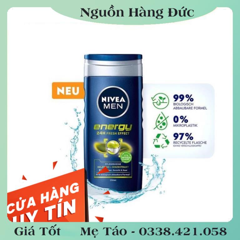 [auth] Nivea Men Đức-  Sữa Tắm, Dầu Gội Nam – Nội địa Đức [Hot]