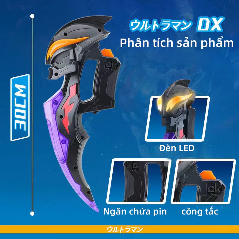 Ultraman Siêu nhân điện quang Beliarok Kiếm Đồ Chơi Có Đèn Và Nhạc Cho Bé Trai