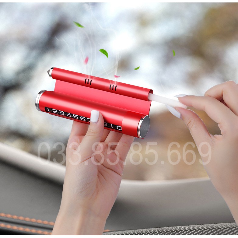 [NHẬP KHẨU] Bảng ghi số điện thoại HỢP KIM CAO CẤP trên ô tô - Tích hợp giá đỡ điện thoại, Phá kính an toàn và SÁP THƠM | BigBuy360 - bigbuy360.vn