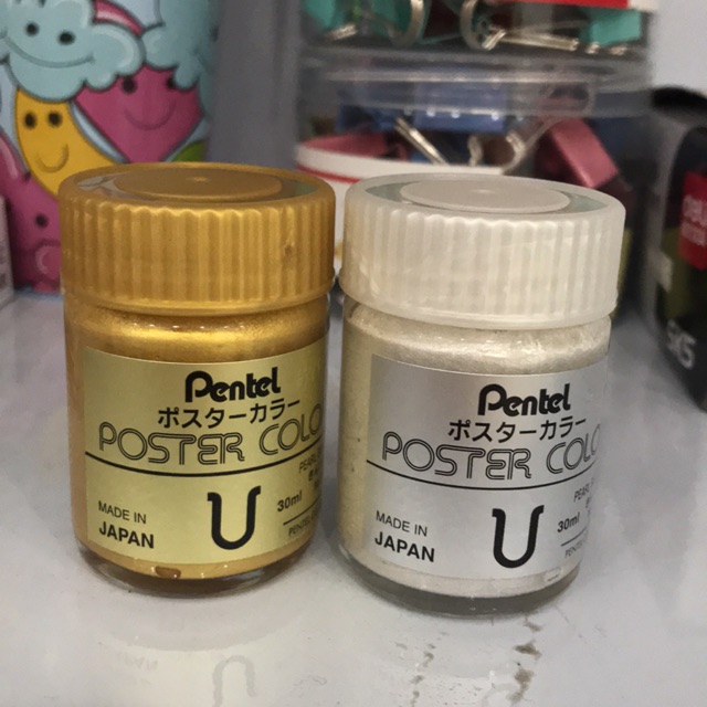 Màu poster pentel nhũ