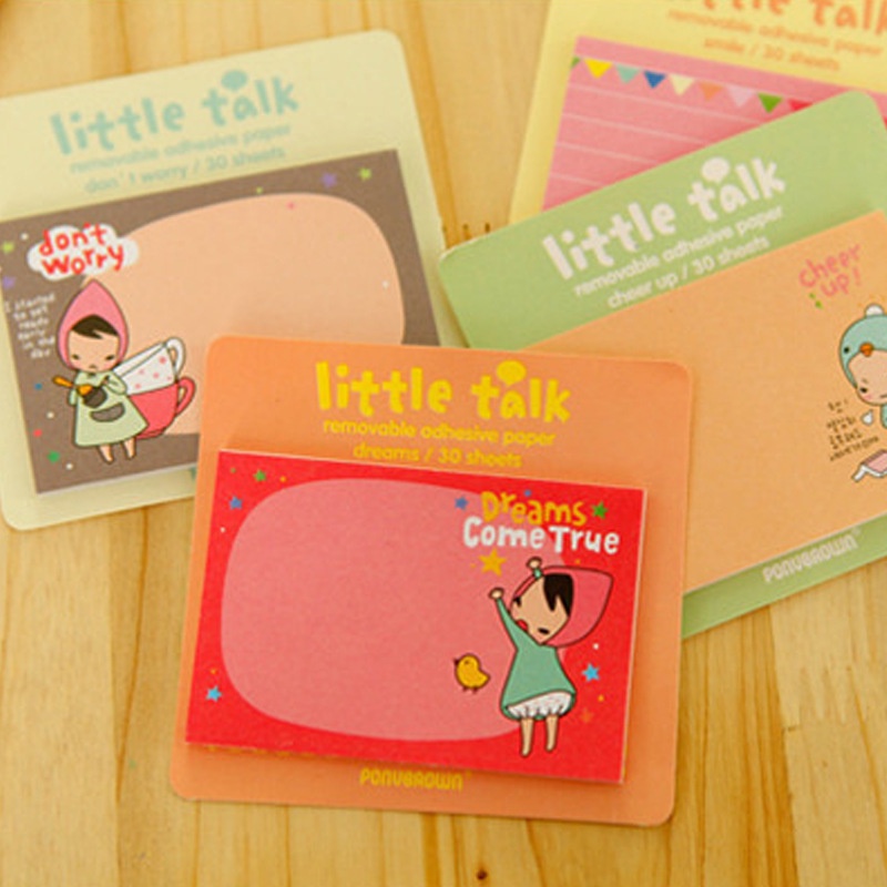 Giấy ghi chú hoạ tiết hoạt hình dễ thương tiện dụng