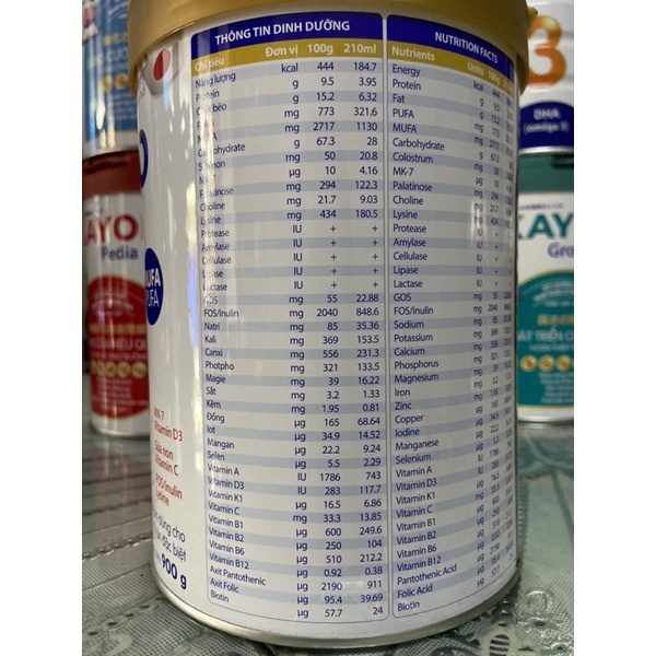 Sữa bột Kayoko Sure Canxi công nghệ Nhật 900g