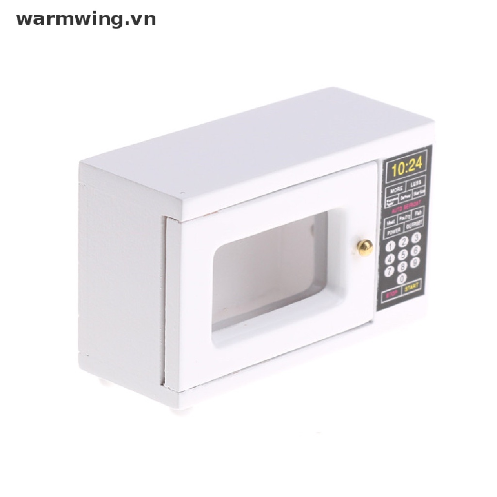 【warmwing】 Dollhouse Miniature Furniture Kitchen Accessory  Microwave Oven 1:12 .