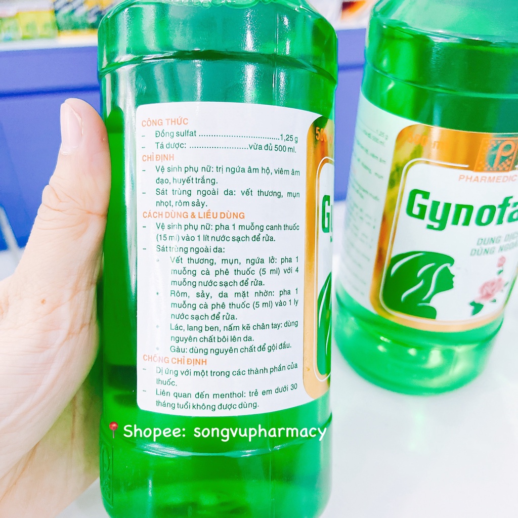 Dung dịch vệ sinh phụ nữ Gynofar