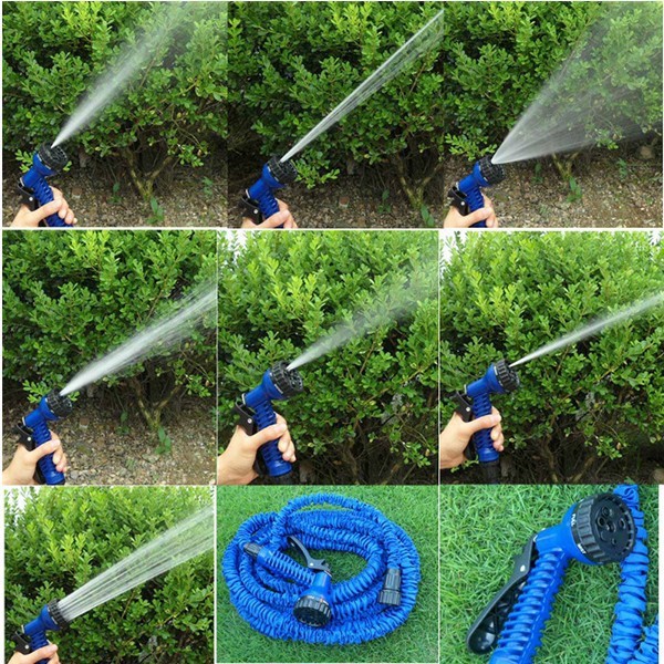 Bộ vòi xịt nước thông minh giãn nở 30m Magic Hose (xanh)