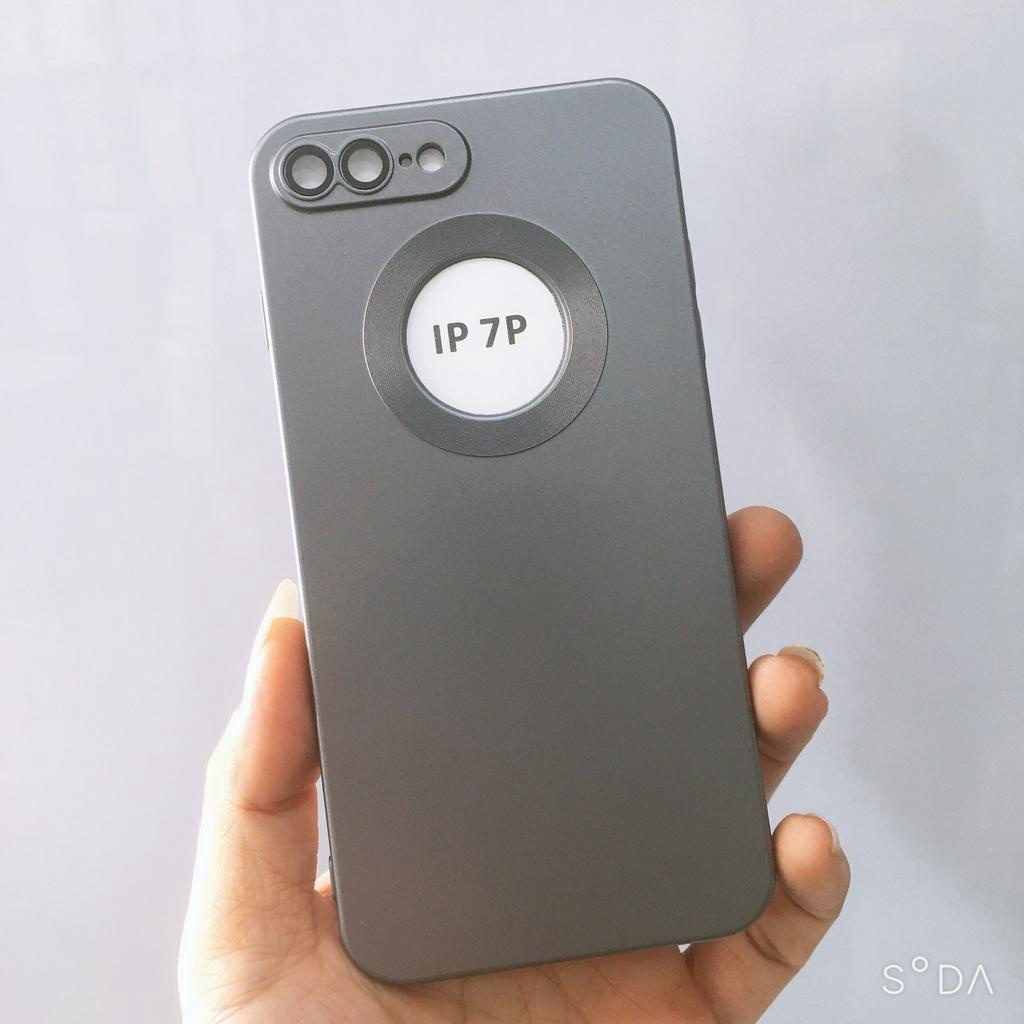 Ốp lưng iPhone 7Plus/8Plus TPU màu nhám chống vân tay hở Táo viền vuông sang trọng