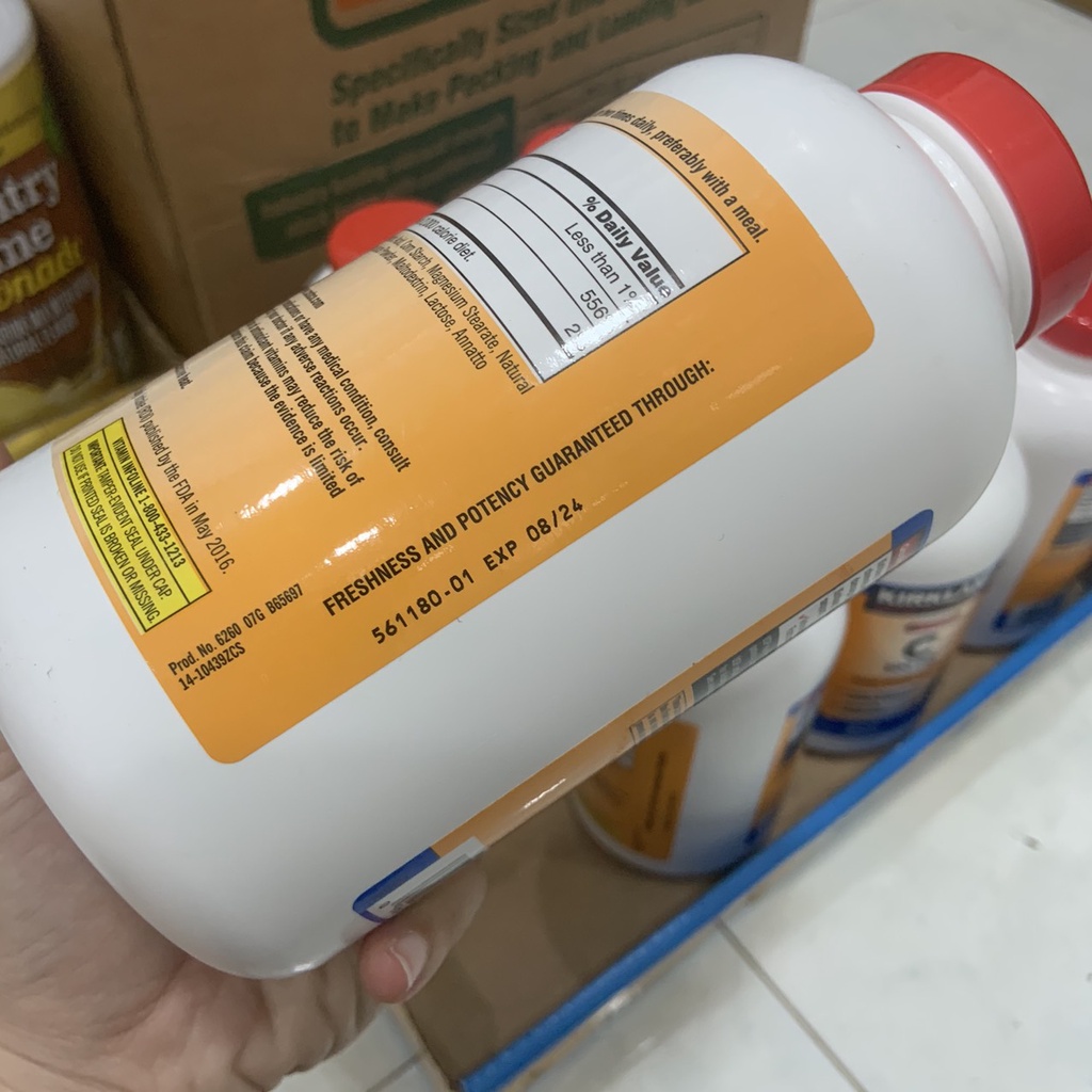 Viên ngậm bổ sung vitamin C date 2024 Kirkland 500mg 500 viên tăng cường hệ miễn dịch - EDS Hàng Mỹ