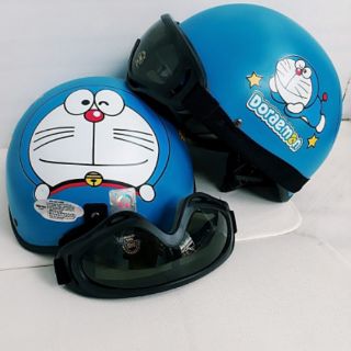 Nón bảo hiểm doremon kèm kính