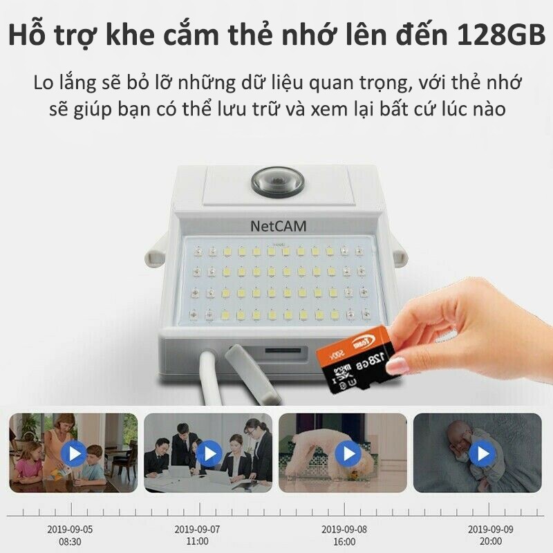 Camera IP Wifi NetCAM WL90 1080P góc quan sát 90 độ