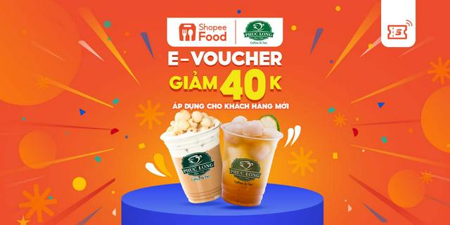 [EVoucher] Mã giảm giá 40K khi đặt Phúc Long trên ShopeeFood tại ứng dụng Shopee cho Khách Hàng Mới