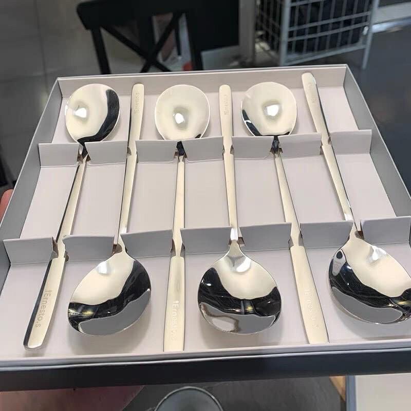 SET 6 MUỖNG INOX CAO CẤP FULL BOX