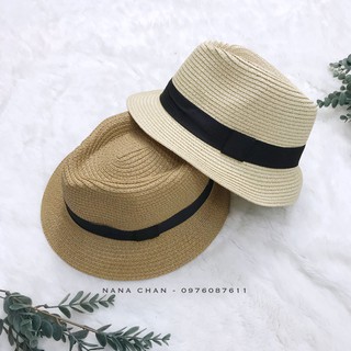 [M033] Mũ cói cho bé và bố mẹ