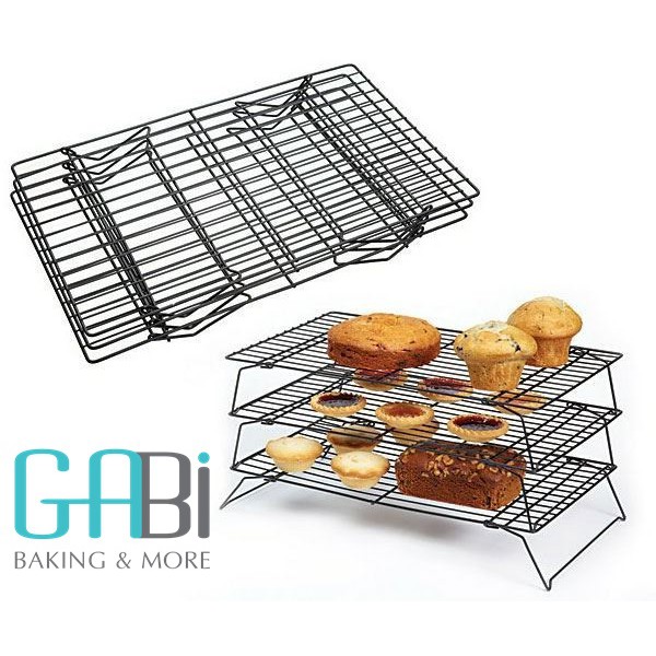 Rack hong bánh chống dính 3 tầng