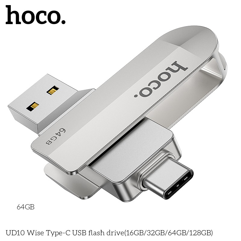 USB 2 đầu Hoco UD10 16GB, tốc độ cao, lưu trữ tốt, tương thích nhiều thiết bị | BigBuy360 - bigbuy360.vn