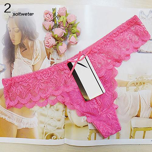 Quần lót nữ dáng chữ T thiết kế ren phối G-string thời trang quyến rũ