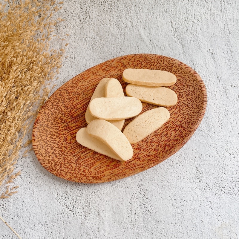 Dĩa Gỗ Dừa Hình Ovan 23cm