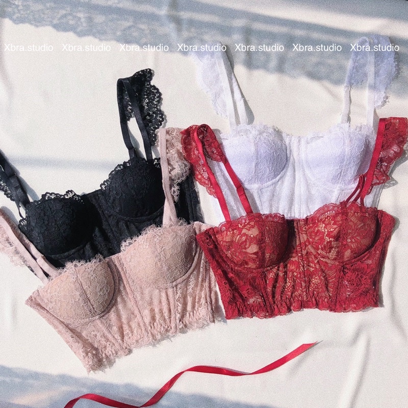 Áo bra corset cánh tiên dáng ngắn
