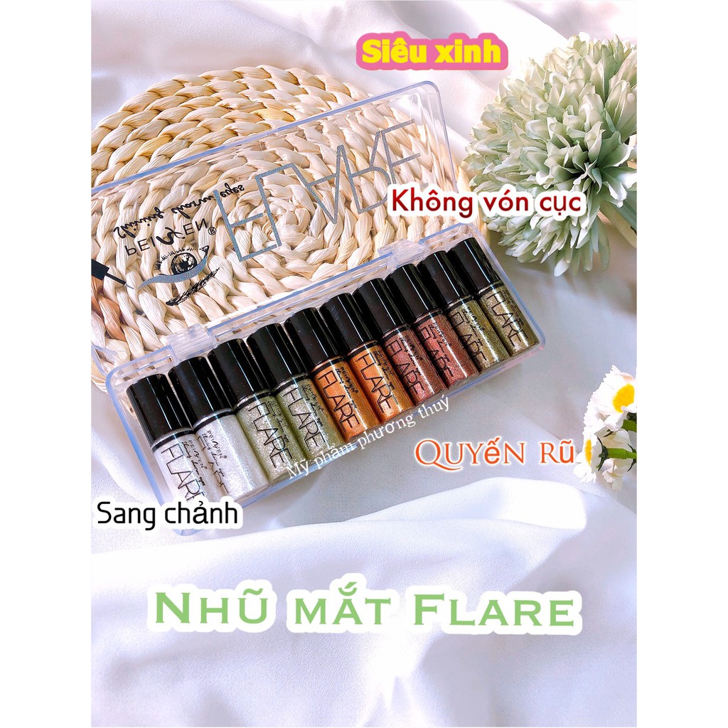 Kẻ Mắt Nước Nhũ Kim Tuyến BLACK STYLE Flare Shining Charm Eyes