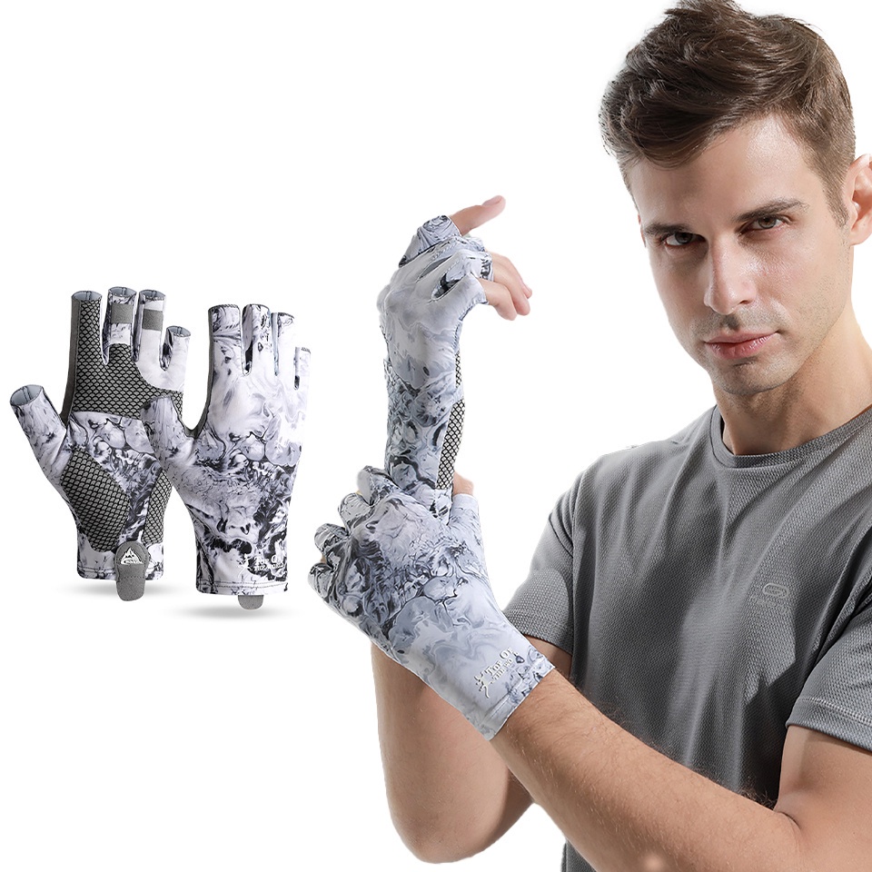 Đôi găng tay thể thao hở ngón thoáng khí chống trượt