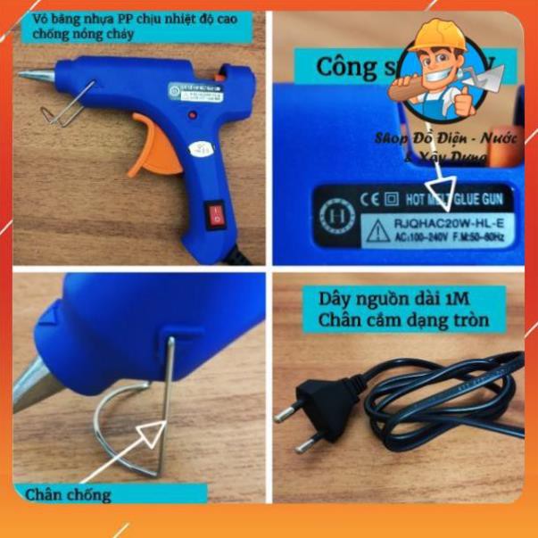 Súng bắn keo nhỏ 20W  - Tặng kèm 2 cây keo nến