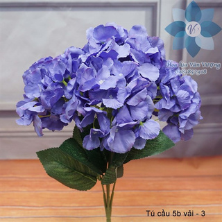 Hoa Lụa 🌺FREESHIP🌺 Cẩm Tú Cầu 5 Bông