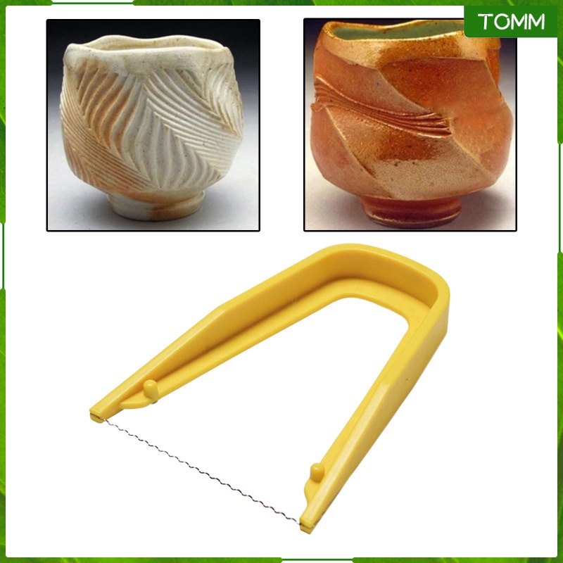 Dụng cụ cắt tạo hình làm đồ gốm sứ tay cầm màu vàng siêu bền tiêu chuẩn chất lượng cao dành cho nghệ sĩ