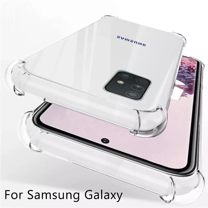 Ốp Điện Thoại Trong Suốt Chống Sốc Cho Samsung ss Galaxy M54 M51 M32 M31 M14 M12 M11 A72 A52 A52s A22 A32 A42 A50s A30s A20s A10s A50 A30 A20 A12 A11 A10 5G 4G 2023
