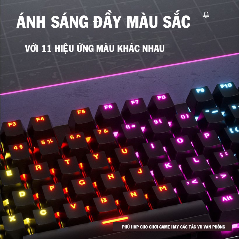 Bàn phím cơ Layoutt TKL 87 phím KA800-KY400 Blue switch,bàn phím cơ gaming