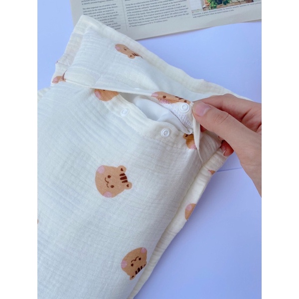 [ Boona /Mio ] gối bông, gối lõm Boona, Mio cho bé sơ sinh đến 3t không kèm chăn