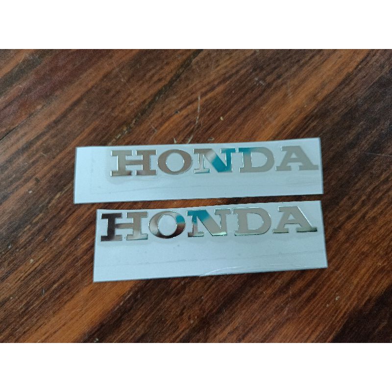 Bộ tem dán chữ Honda dán mặt nạ hợp kim nhôm crôm