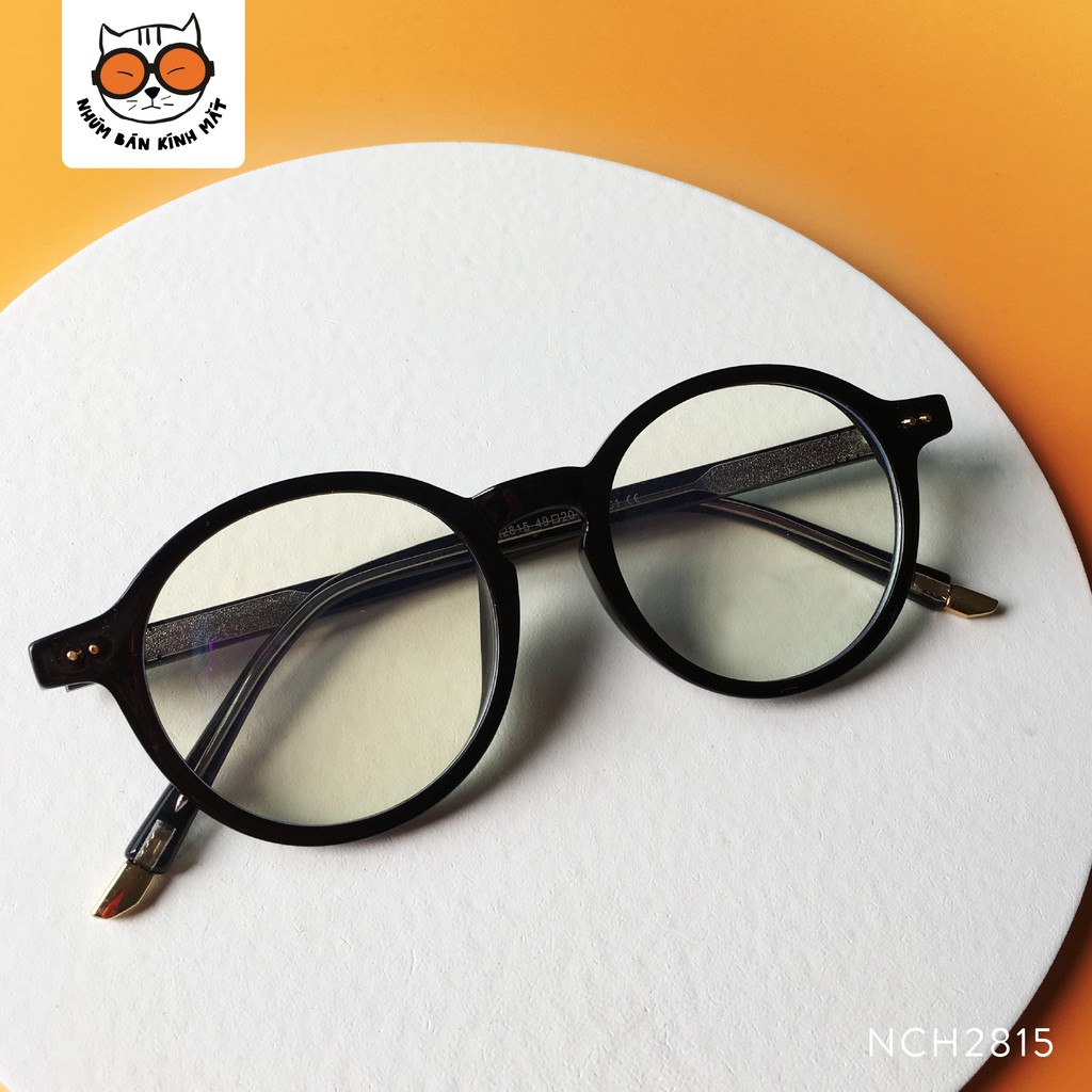 Gọng kính cận nhựa dáng tròn vintage Hàn Quốc NCH2815 | Daniel Jones x Nhúm Bán Kính Mắt