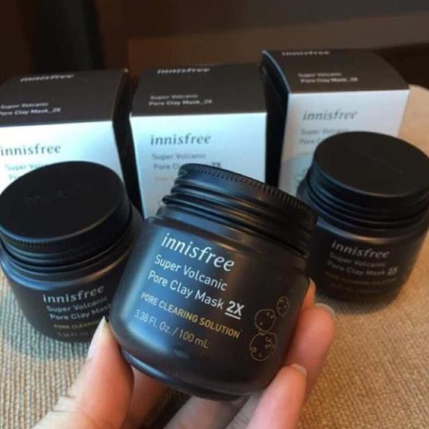 ✅ (HÀNG CHUẨN AUTHENTIC) Mặt nạ đất sét Innisfree Super Volcanic Pore Clay Mask 2X