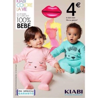 Combo 3 bộ body liền tất Kiabi cho bé