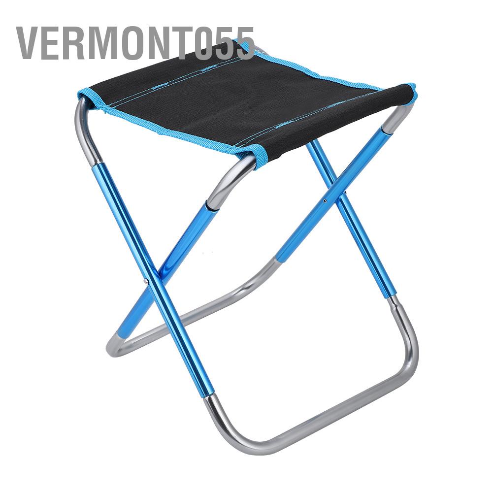 Có thể bán buôn Ghế câu cá ngoài trời nhẹ Gấp di động Cắm trại dã ngoại có thể gập lại với túi Vermont055 Hàng giao ngay