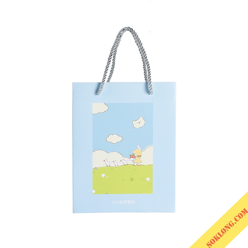 Túi giấy dễ thương hoạt hình đựng quà tặng - Túi đựng quà, đồ vật cute