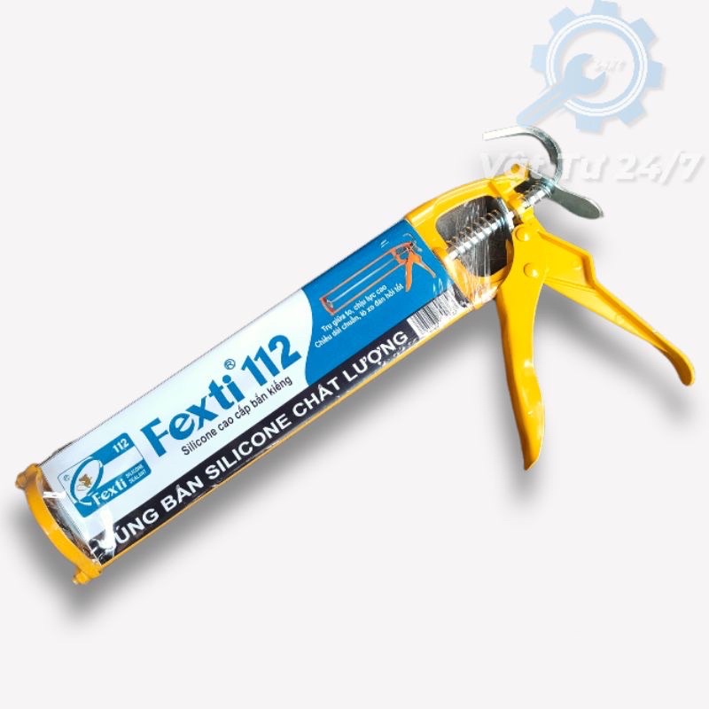 Keo silicone Sealant 112 silicon dán kính đa năng chống dột dán hồ cá dán ron khung cửa màu trong - Súng bắn Fixti