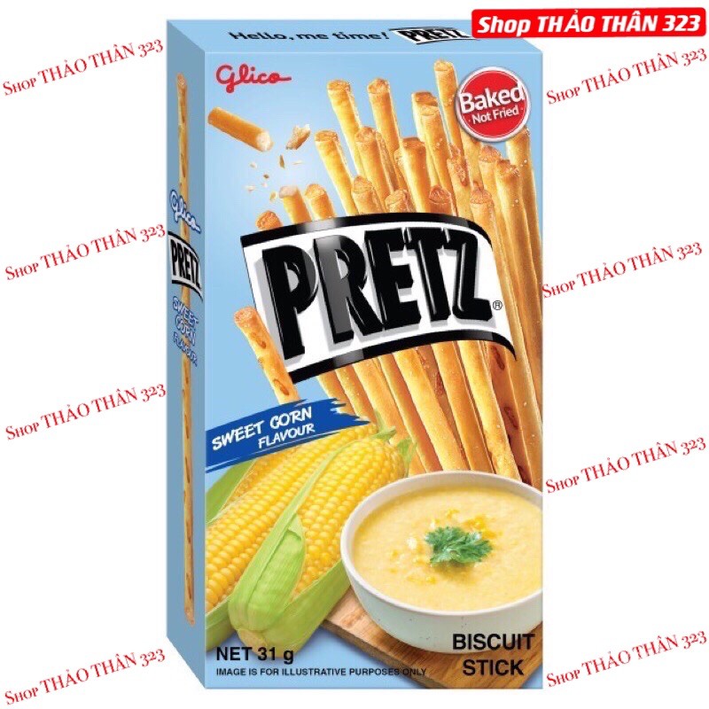 Bánh Snack PRETZ Pizza/ Sweet Corn/ Original / BBQ Chicken 31g