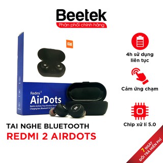 Tai nghe Bluetooth Redmi 2 True Wireless Công Nghệ 5.0 Kèm Đốc Sạc ,Cảm Biến Tự Động Kết Nối