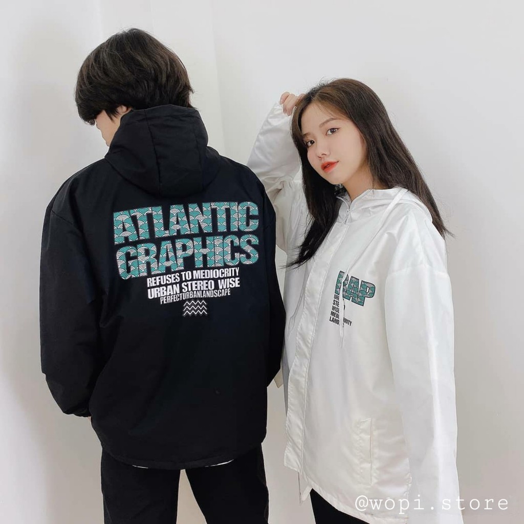 Áo Khoác Dù ATLANTIC GRAPHICS Form Rộng Unisex (3 Màu)