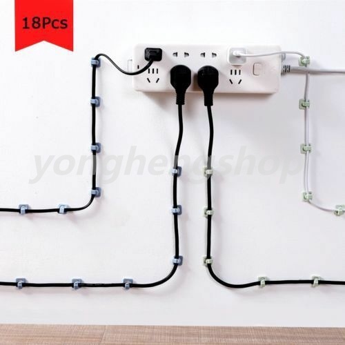 Set 18 Giá Đỡ Cố Định Dây Cáp Gắn Tường Tiện Lợi