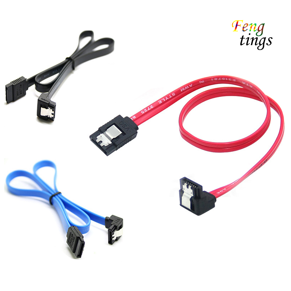Bộ 3 Dây Cáp Sata 3.0 0.5m 6 Gbp / S Sdd Hdd 90 Độ