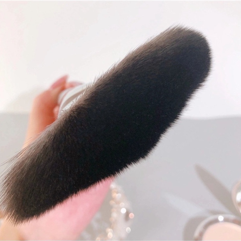 Cọ đánh phấn bắt sáng Gdtima hình cánh quạt đơn sắc bằng nhựa resin mềm không dính