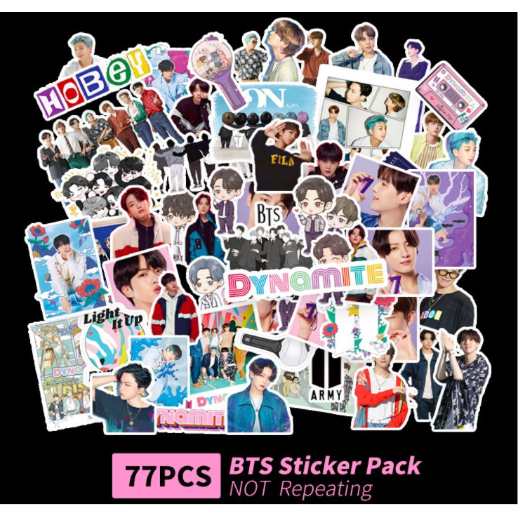 77 Sticker rời Dynamite Bangtan