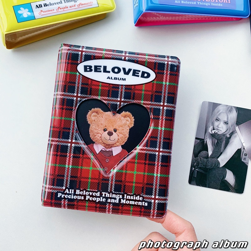 Album ảnh 3 inch hình ngôi sao/trái tim phong cách retro DIY tiện lợi