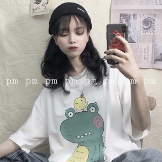 Áo khủng long đội gà ngắn tay